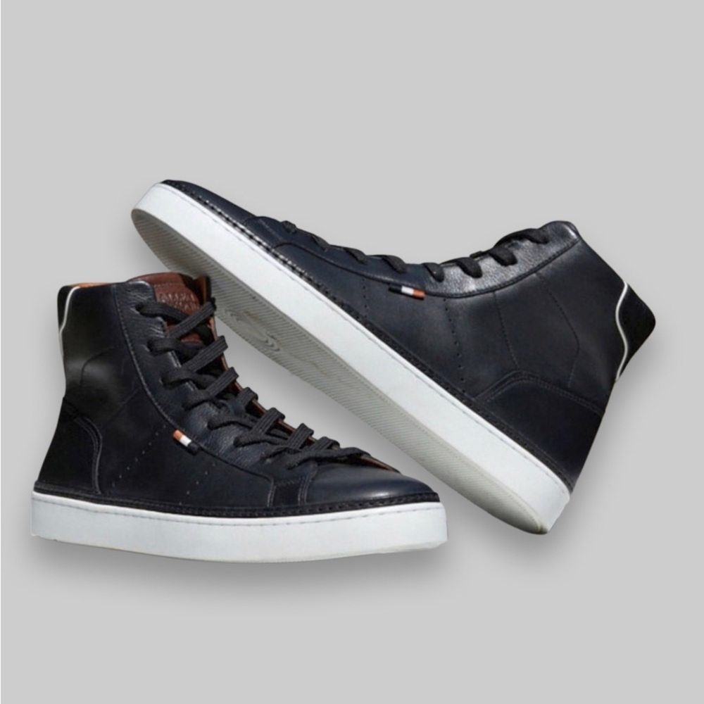 COPY - NEW Allen Edmonds "ALPHA" Lace-Up  High-Top Casual Sneakers D Black W Box